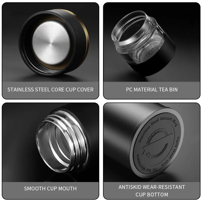 |イベント・ノベルティ用品 | LED温度表示付き ステンレス真空断熱ボトル |450ml