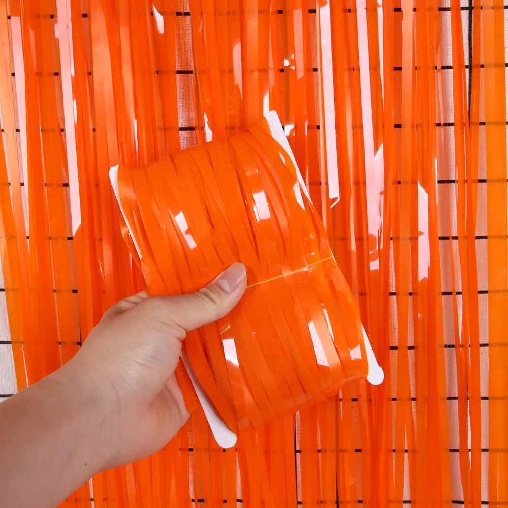 パーティー・インテリア装飾 メタリックカラーカーテン 幅1M 長さ1M/2M/3M/4M