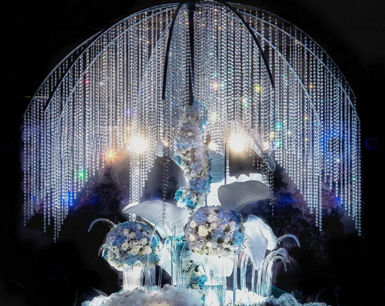 パーティー・インテリア用装飾 クリスタルビーズカーテン インテリア・イベント用