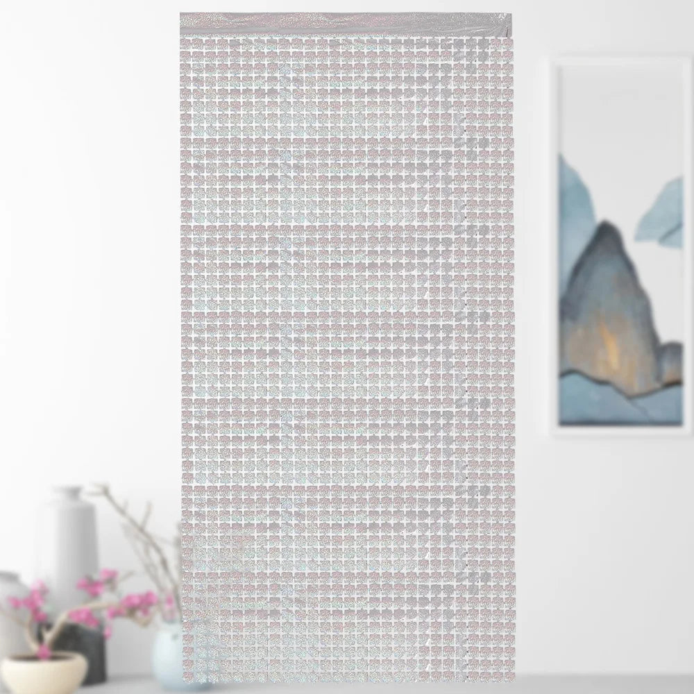 パーティー・インテリア装飾 キラキラ!カーテン 2枚入 ミラーボール風デザイン