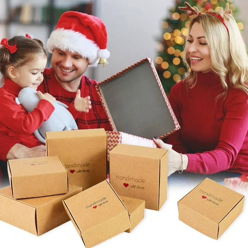 |イベント・ノベルティ用品 | マーブル・クリスマス柄ギフトボックス6個セット