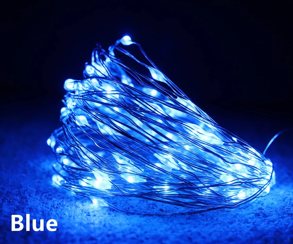 ドレープライト|イベント・クリスマス装飾|LEDストリングライト 銅線(1〜10m )