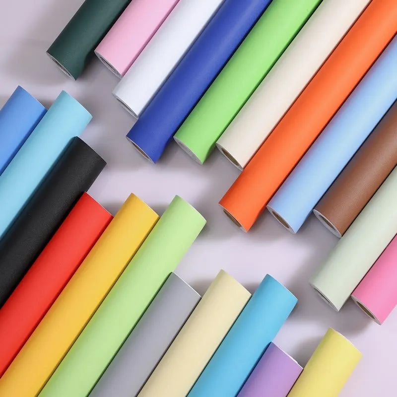 壁面装飾 壁紙単色カラーシート 40c幅 自己粘着性 防水仕様