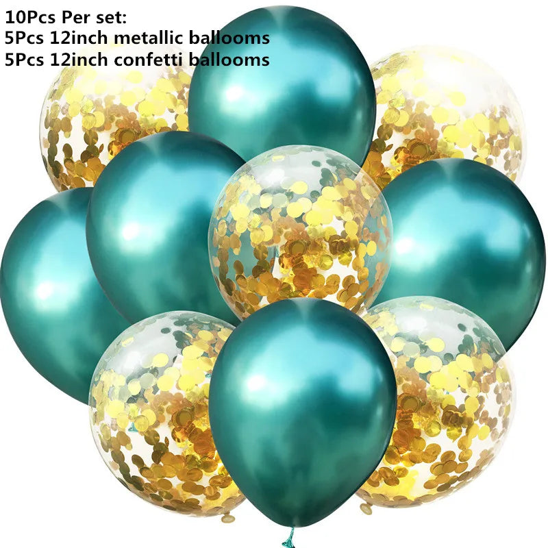 ミックスメタリックバルーンセット 10/14個