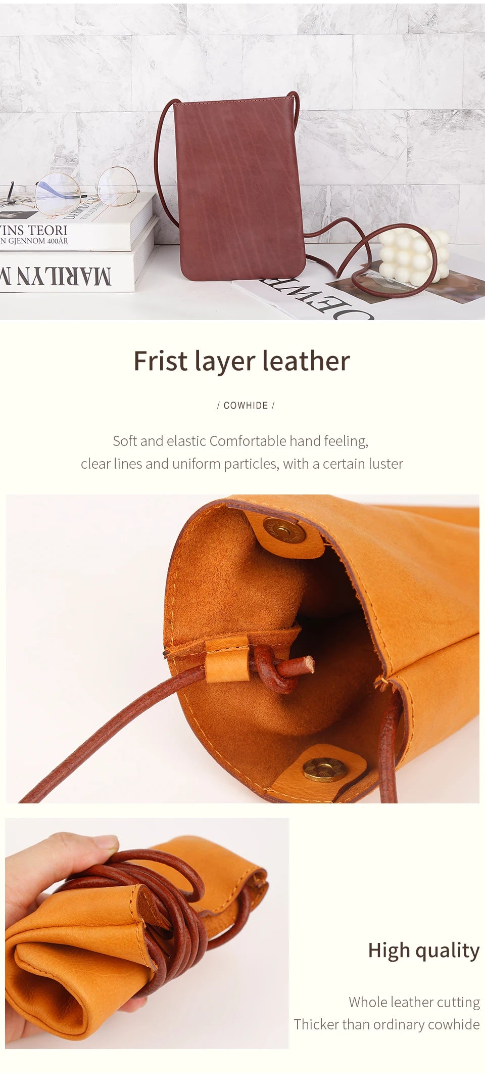 |イベント・ノベルティ用品 | 本革レディースショルダーバッグ |W13.8×H20.3×D1㎝