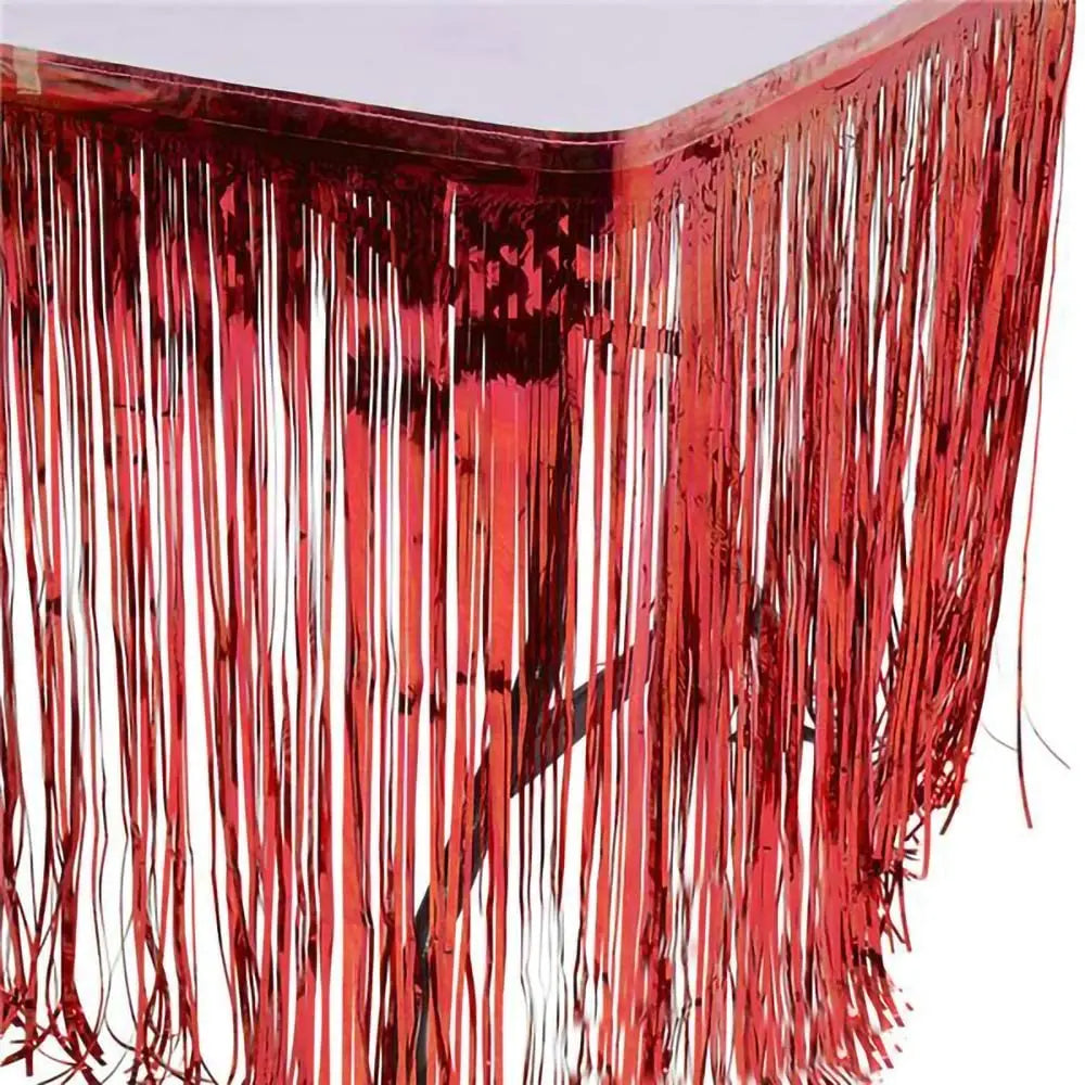 パーティー・インテリア用装飾 キラキラ!テーブル飾りカーテン 長さ1M 卓上用