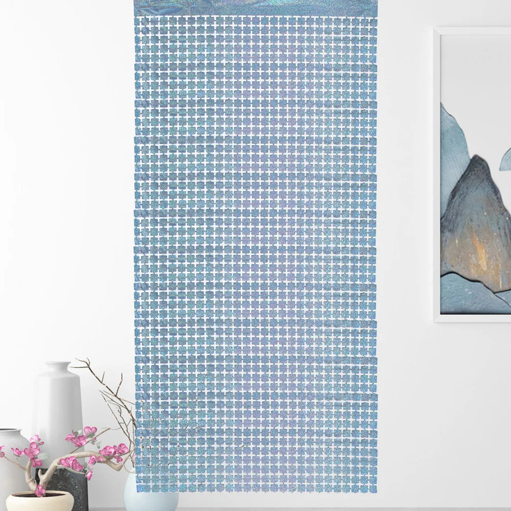 パーティー・インテリア装飾 キラキラ!カーテン 2枚入 ミラーボール風デザイン