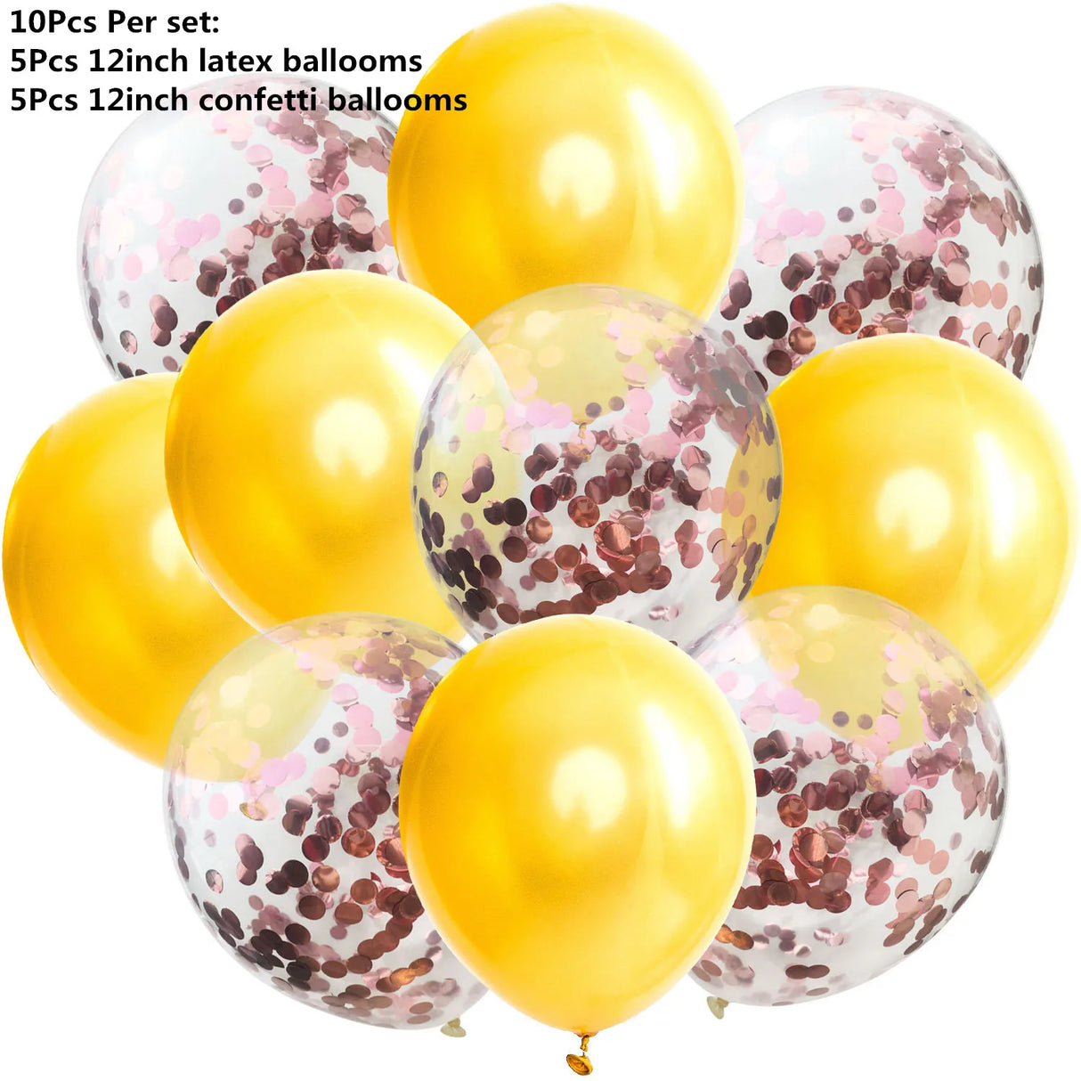 ミックスメタリックバルーンセット 10/14個