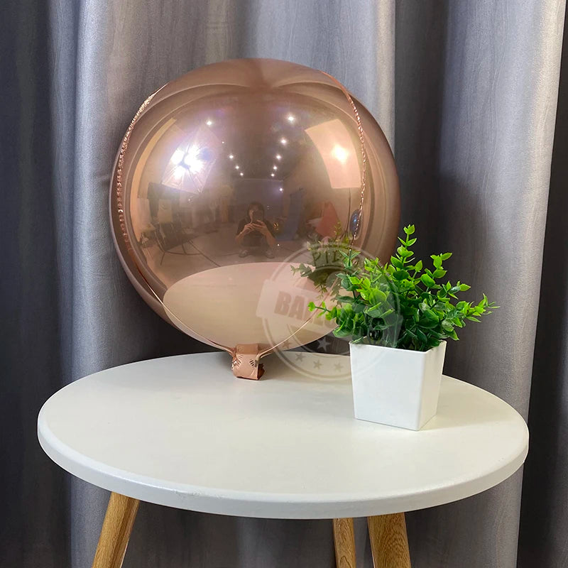 ローズゴールド 4D ホイルバルーン 18/22/32インチ