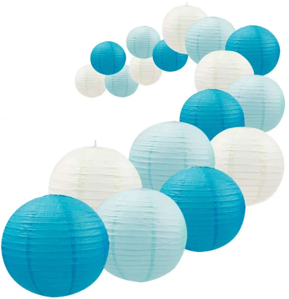 イベント・パーティー装飾|結婚式&イベント用紙ランタンセット(18個)