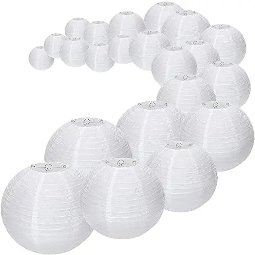 イベント・パーティー装飾|結婚式&イベント用紙ランタンセット(18個)