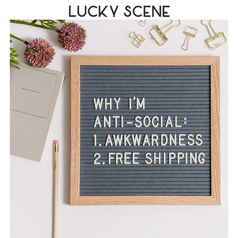 DIYフェルトメッセージボード 無垢材フレーム