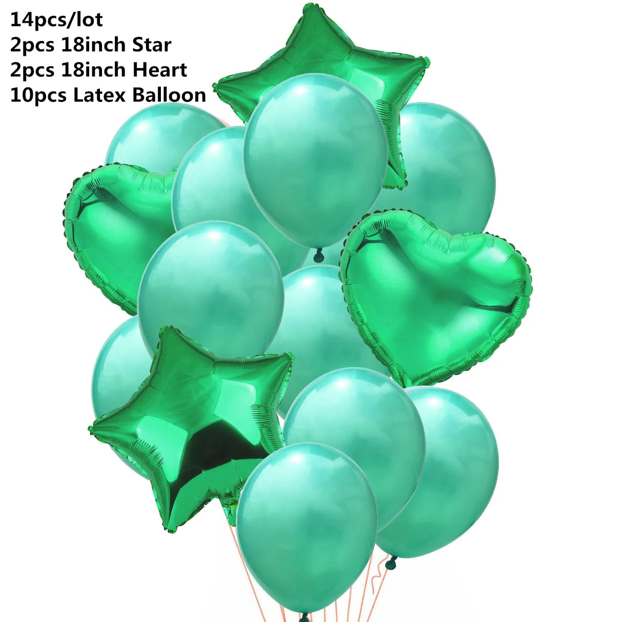 ミックスメタリックバルーンセット 10/14個