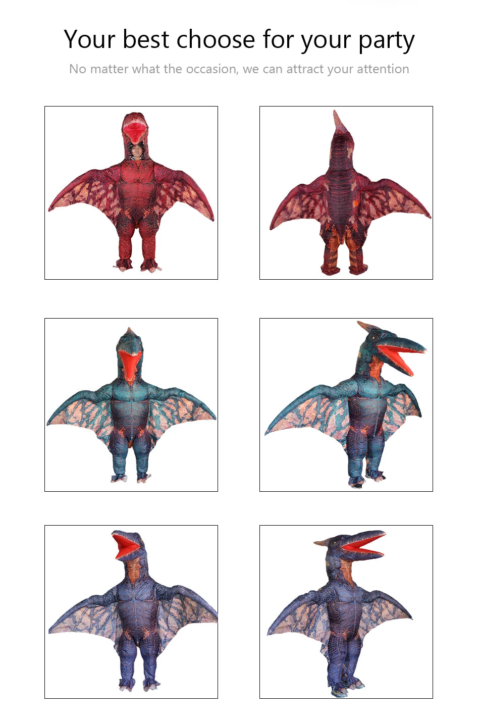 イベント・ハロウィングッズ|大人用 恐竜コスチューム(150-190cm)