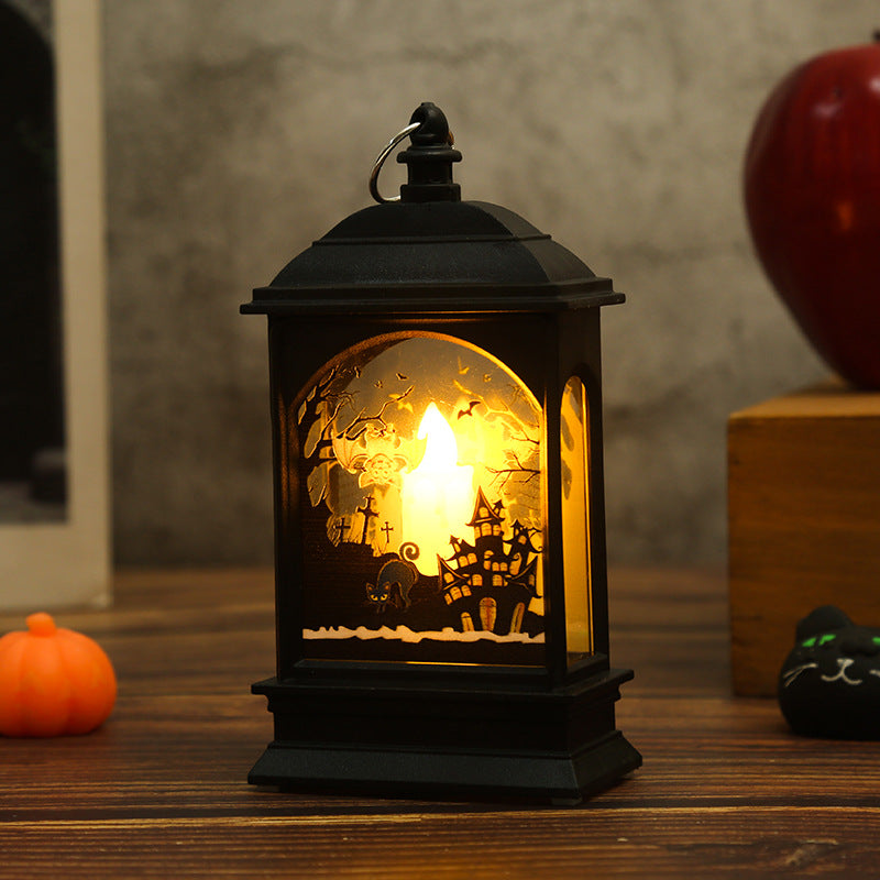 イベント・ハロウィングッズ|ポータブル ハロウィン LEDパンプキンランタン(13.5c)