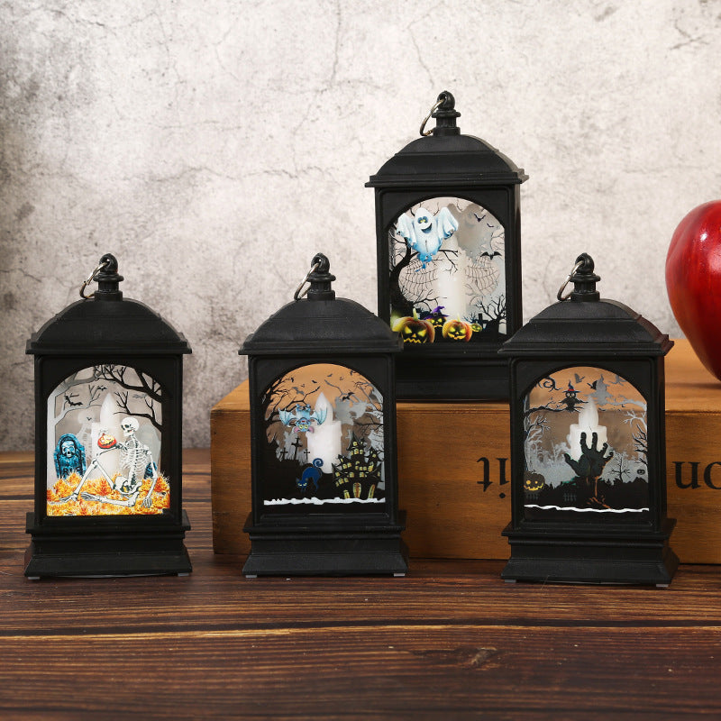 イベント・ハロウィングッズ|ポータブル ハロウィン LEDパンプキンランタン(13.5c)