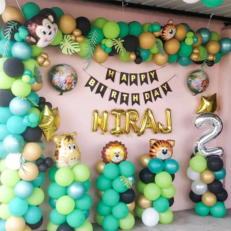 レトロダークグリーンバルーン40個セット