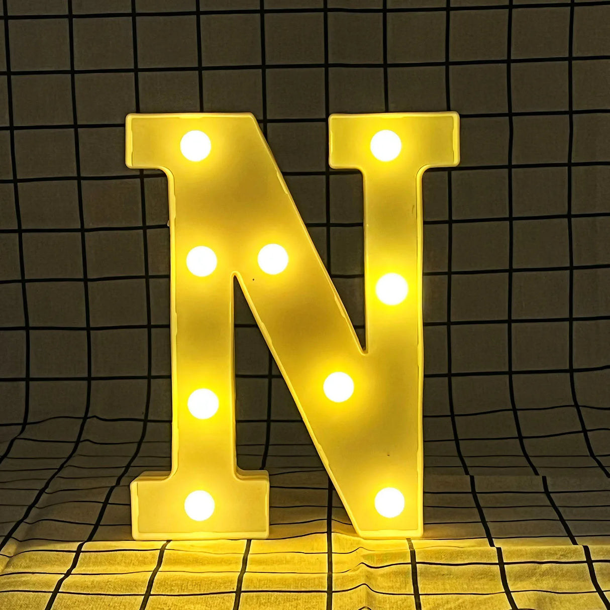 【LED装飾】LEDライト・デコレーションライト(ハート/数字/アルファベット)22cm ハート16cm