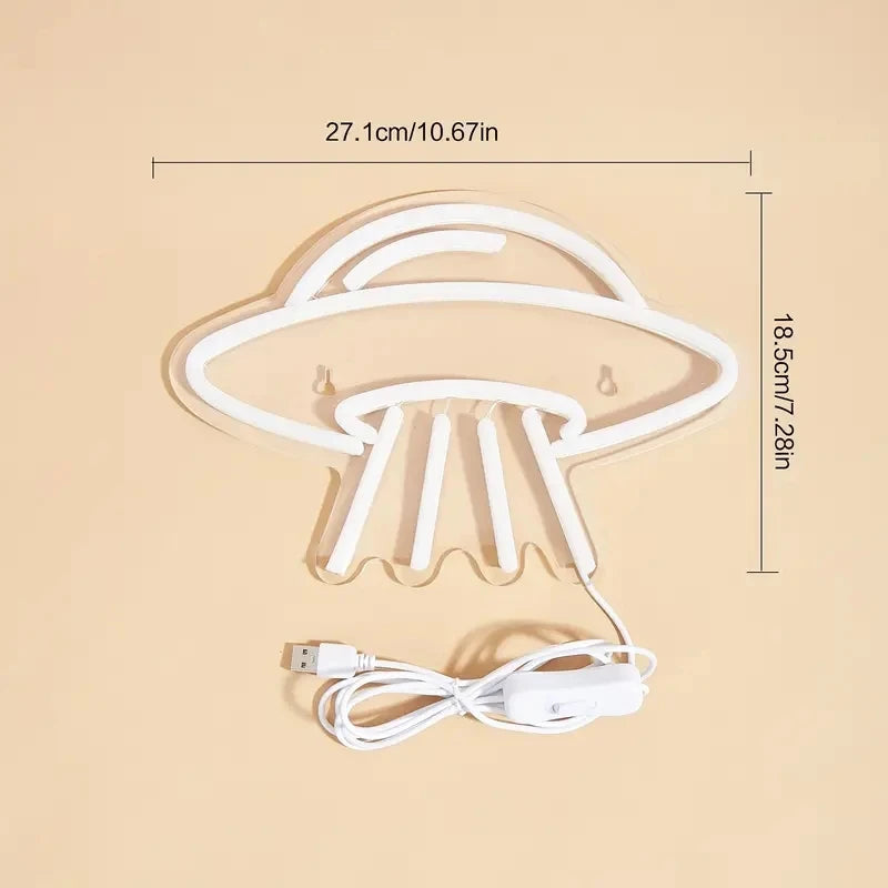 UFO LEDネオンサイン(ネオン看板) 調光可能