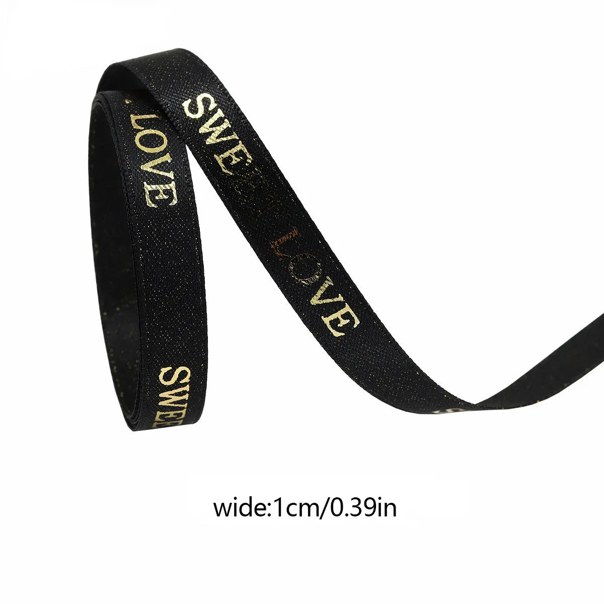 バレンタインデー用ハート柄片面プリントリボン