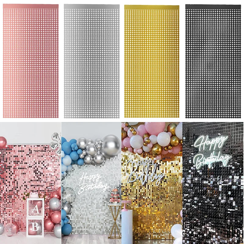 パーティー・インテリア装飾 キラキラ!カーテン ミラーボール風 華やか