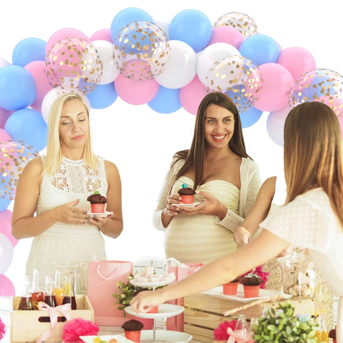 イベント・バルーン装飾 |メタリックカラーミックスバルーンセット