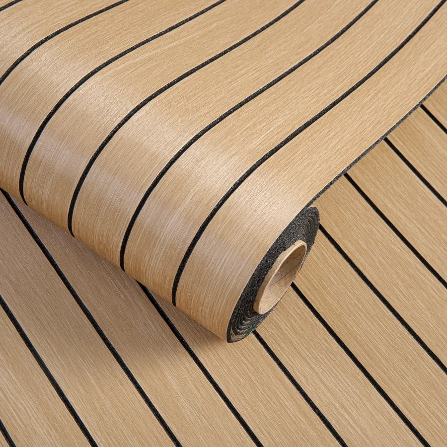 DIY用 木目フローリング風シート 40c幅 長さ3M ナチュラル木目調