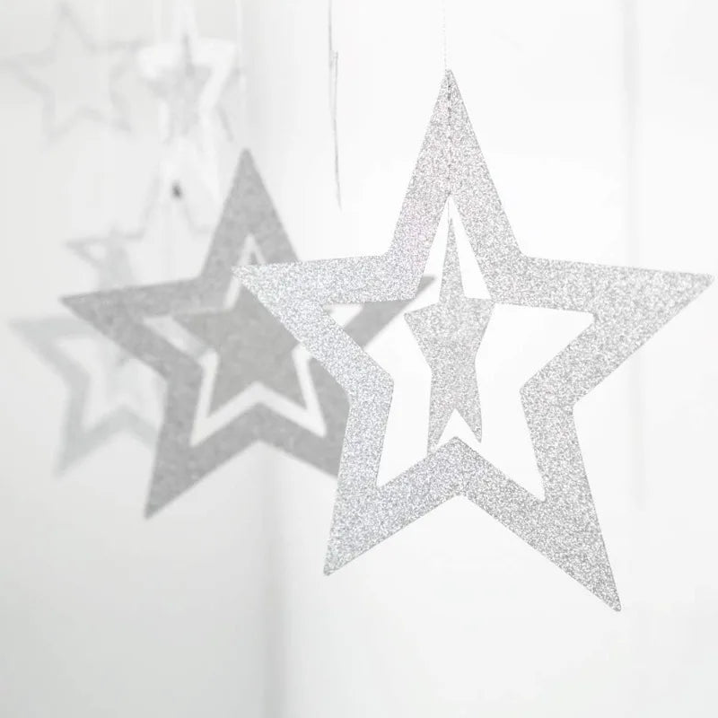 イベント・クリスマス装飾|シルバースター3Dガーランドデコレーション