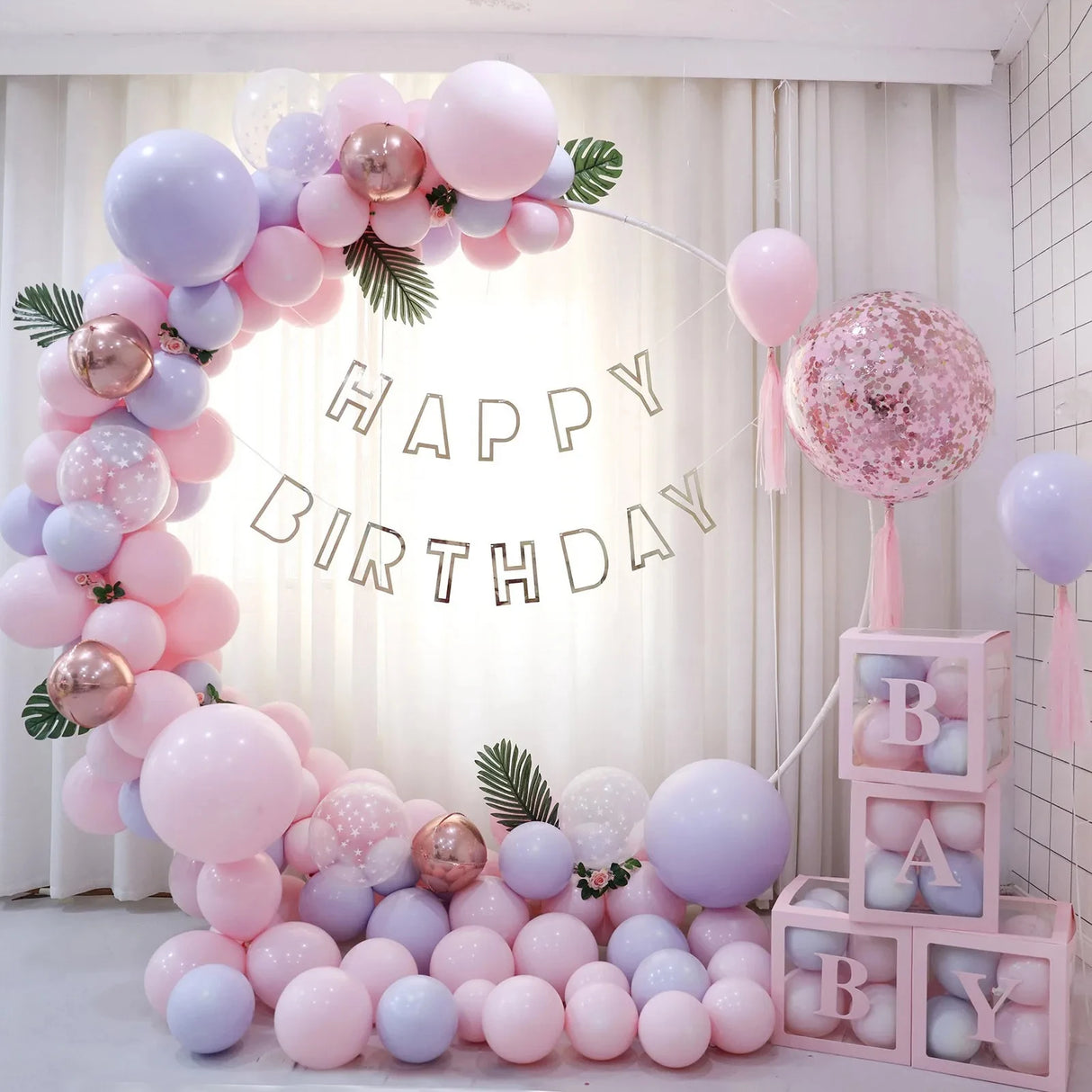 バルーン・パーティー装飾 デコレーション用丸型スタンド 直径1.5M/1.8M/2M