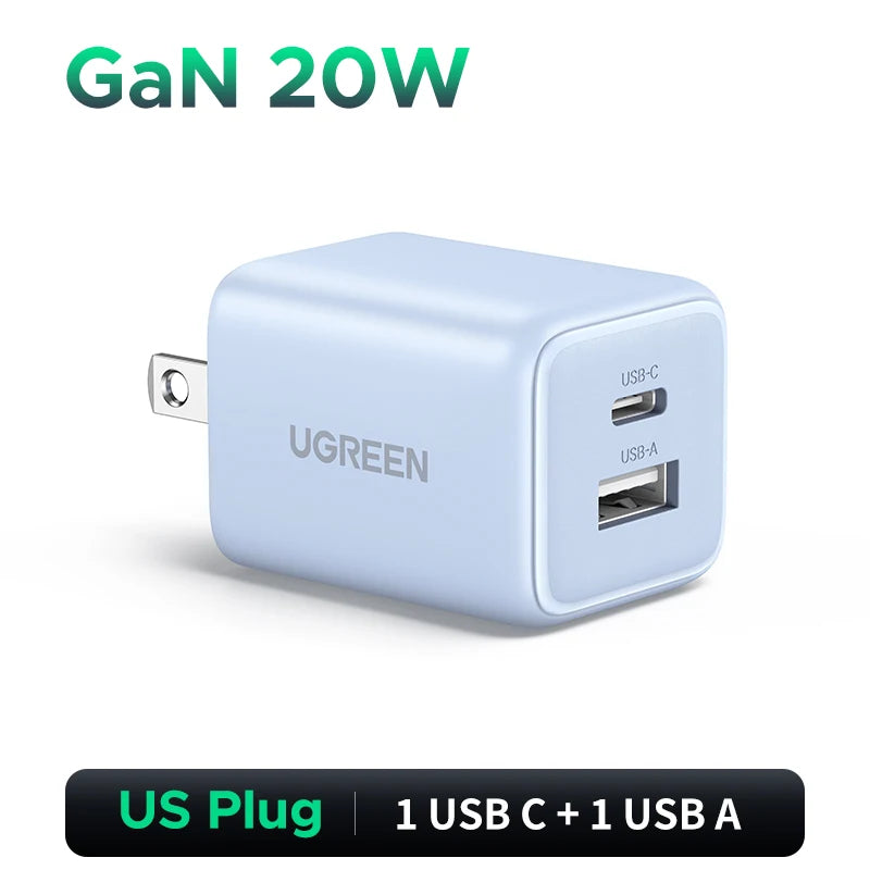 | イベント・ノベルティー用品 |  ミニ USB-C 充電器2ポート/20W