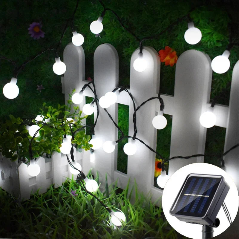ソーラーライト|イベント・クリスマス装飾|防水ソーラーLEDガーデンライト8モード(5~22m)