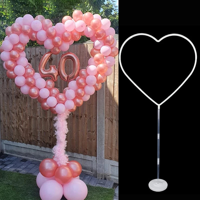 ハート型バルーンホルダーセット デコレーション用