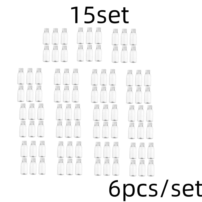 |イベント・ノベルティ用品 | PET素材 透明ボトル6本セット | 100ml