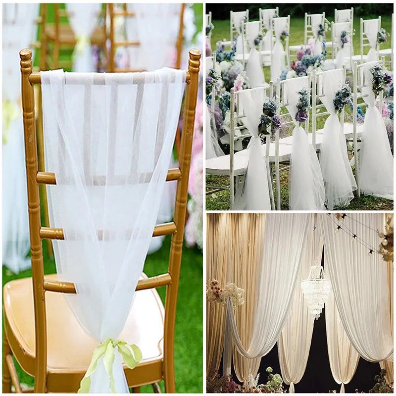 パーティー・インテリア装飾 ガーゼカーテン 4Color 高品質素材