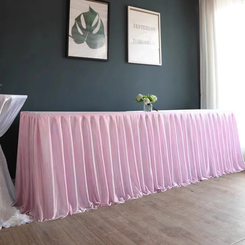 シワになりにくいポリエステルテーブルスカート