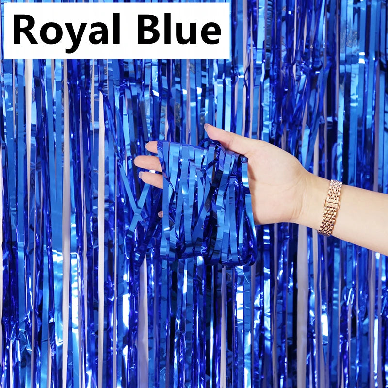 パーティー・インテリア用装飾 キラキラ!ホイル素材カーテン 光反射演出