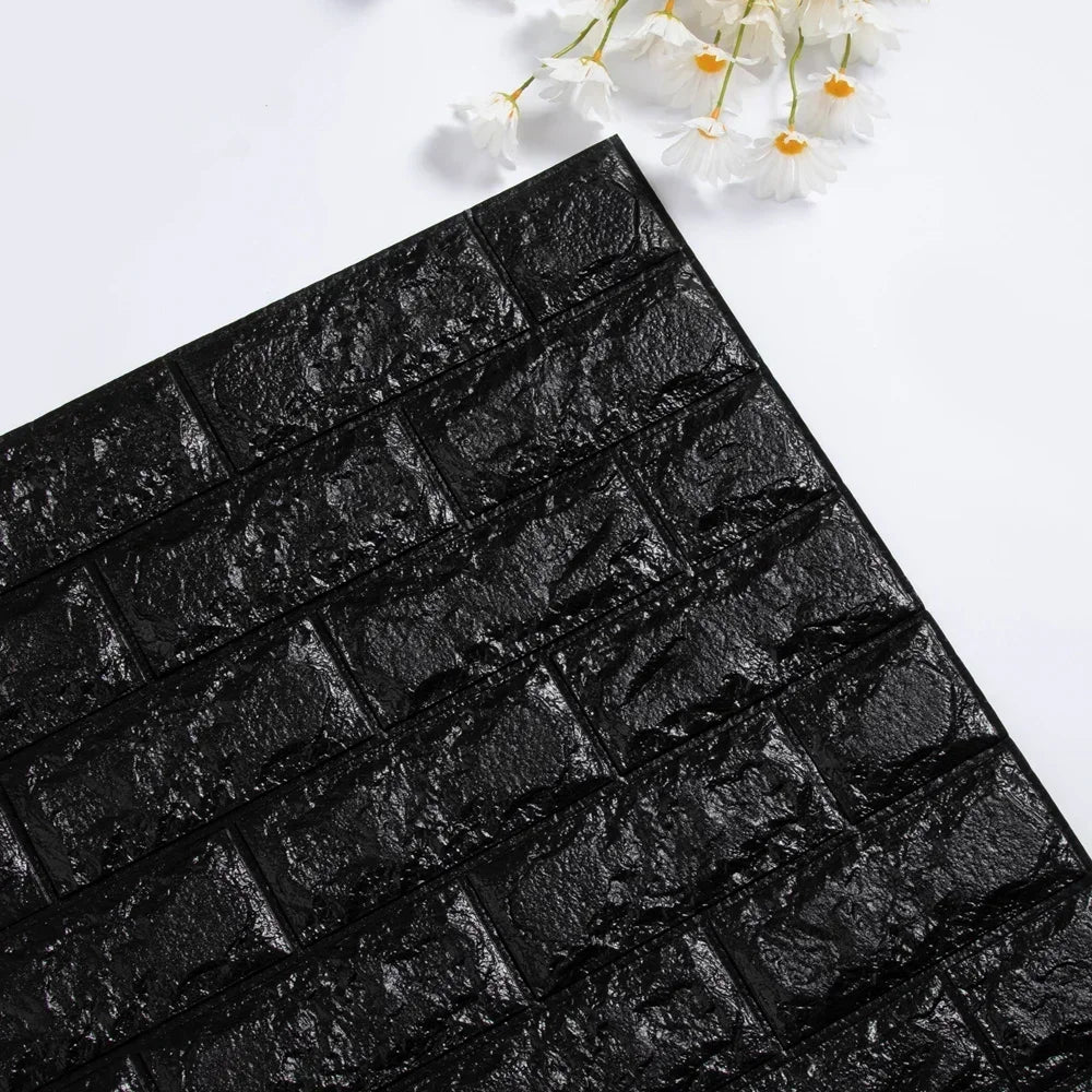 インテリア装飾・DIY 3Dレンガ風シート 60c幅 長さ0.6M/1.2M/3M 防水・防カビ