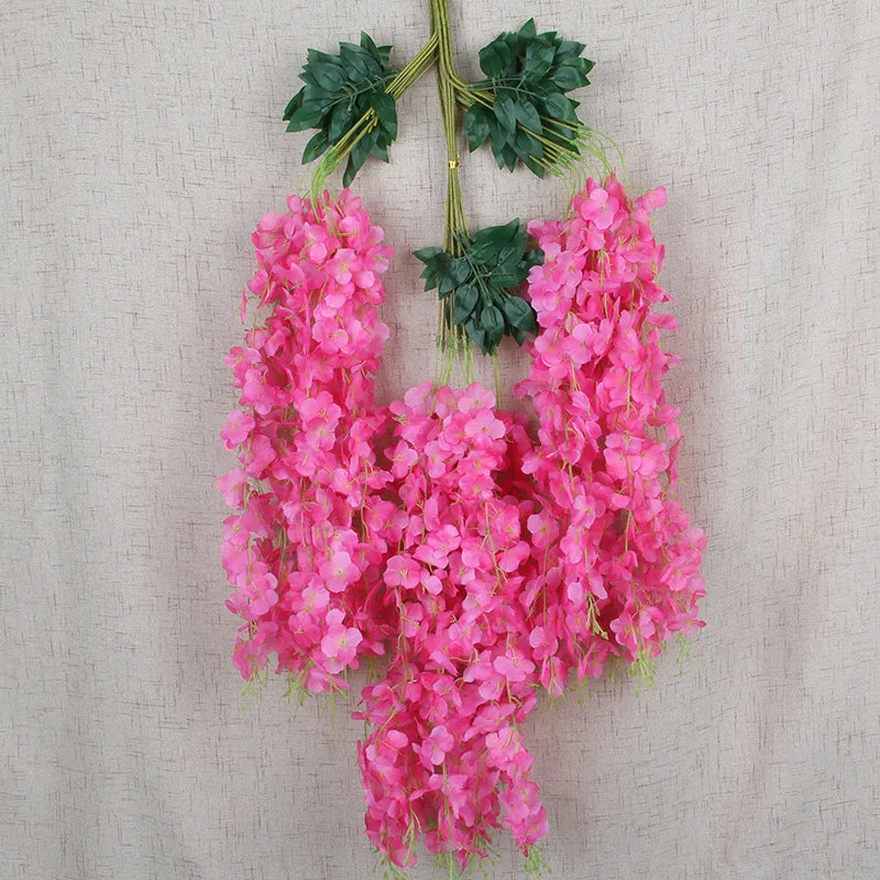 パーティー・インテリア装飾|藤の花シルク造花12個セット(110c)