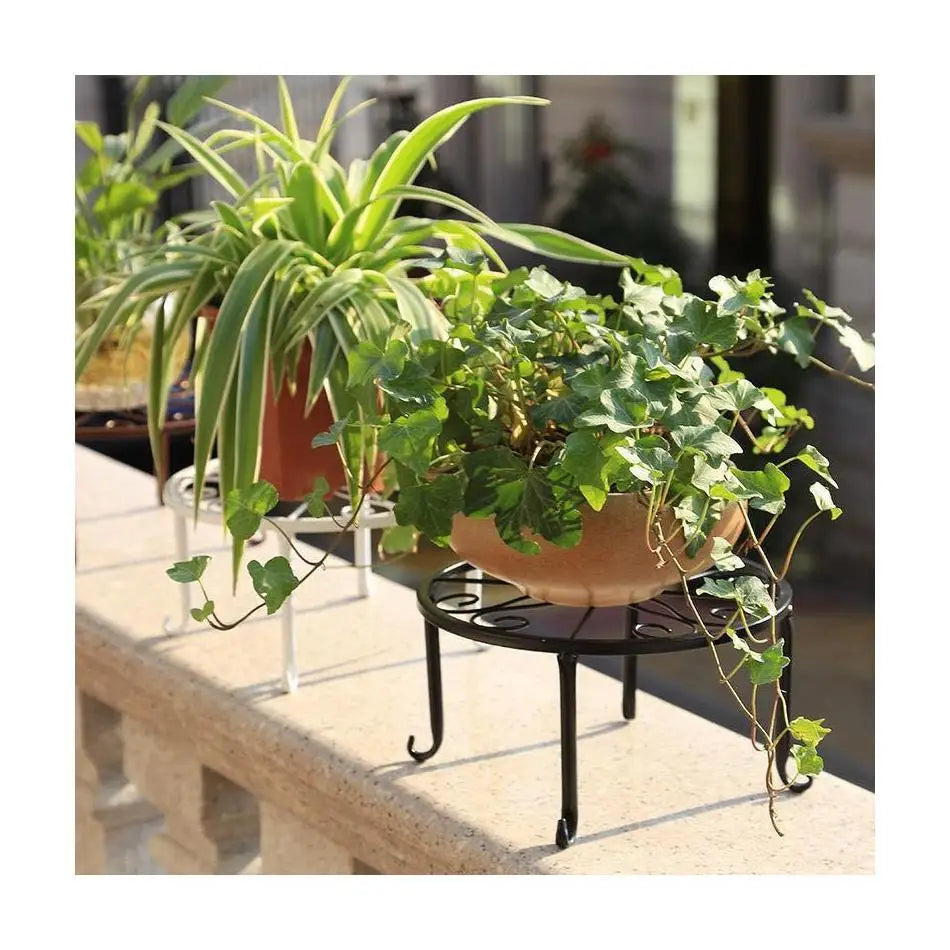 ヴィンテージ風 鋳鉄製フラワーポットホルダー