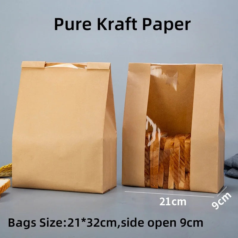 |ノベルティ用品 | 透明窓付きクラフトバッグ 50枚入