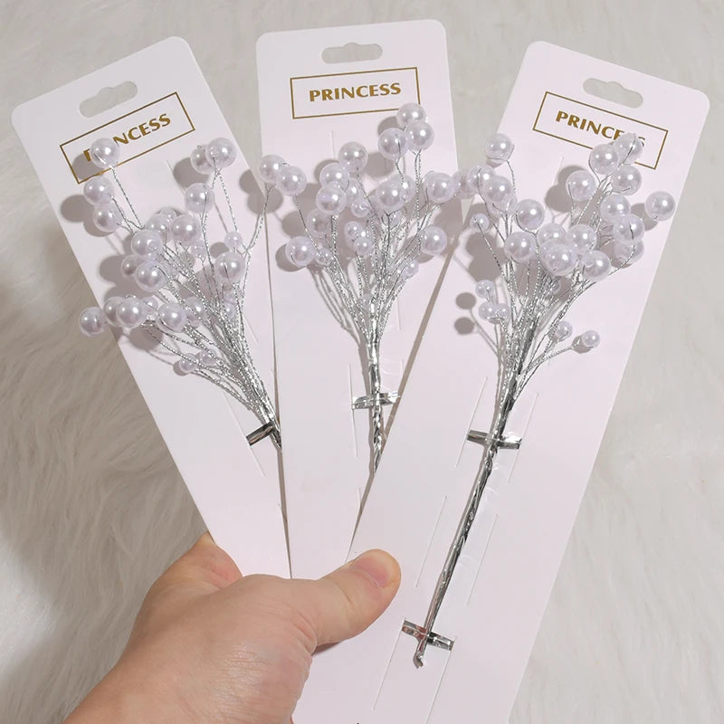 【パーティー・イベント装飾】 ミニパールフラワー造花ブーケ