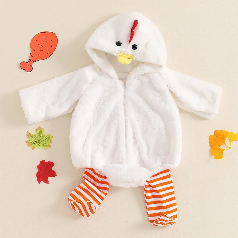 イベント装飾・ハロウィングッズ|ひよこロンパースセット(0~3歳)