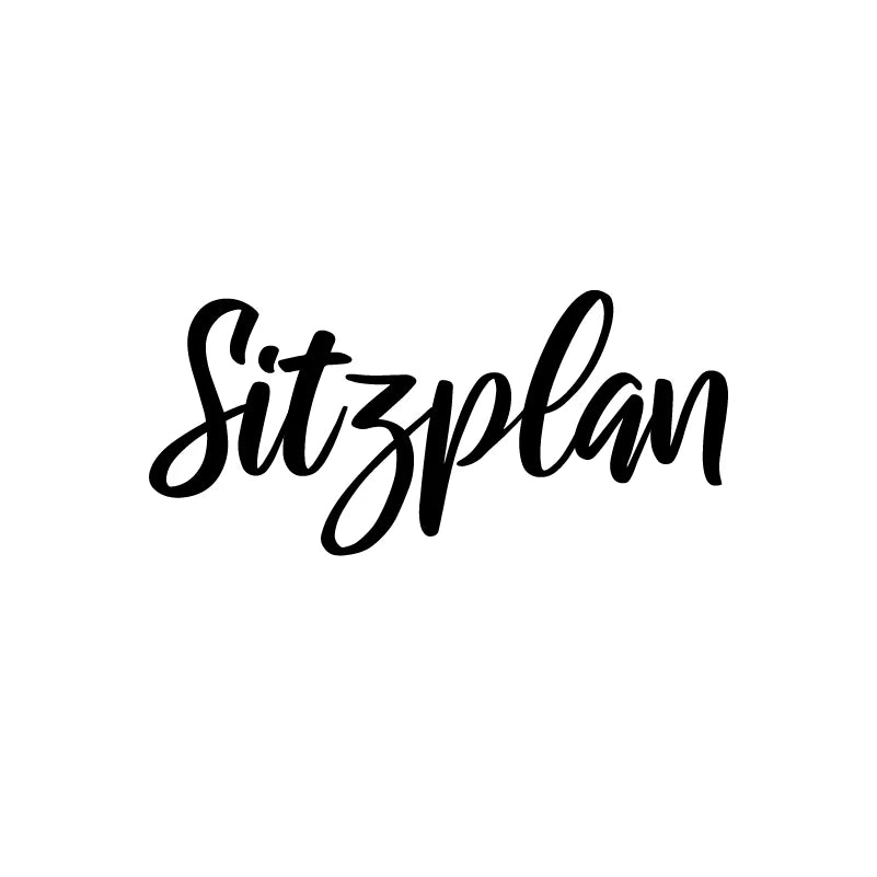 ドイツ語 結婚式座席表 アートステッカー