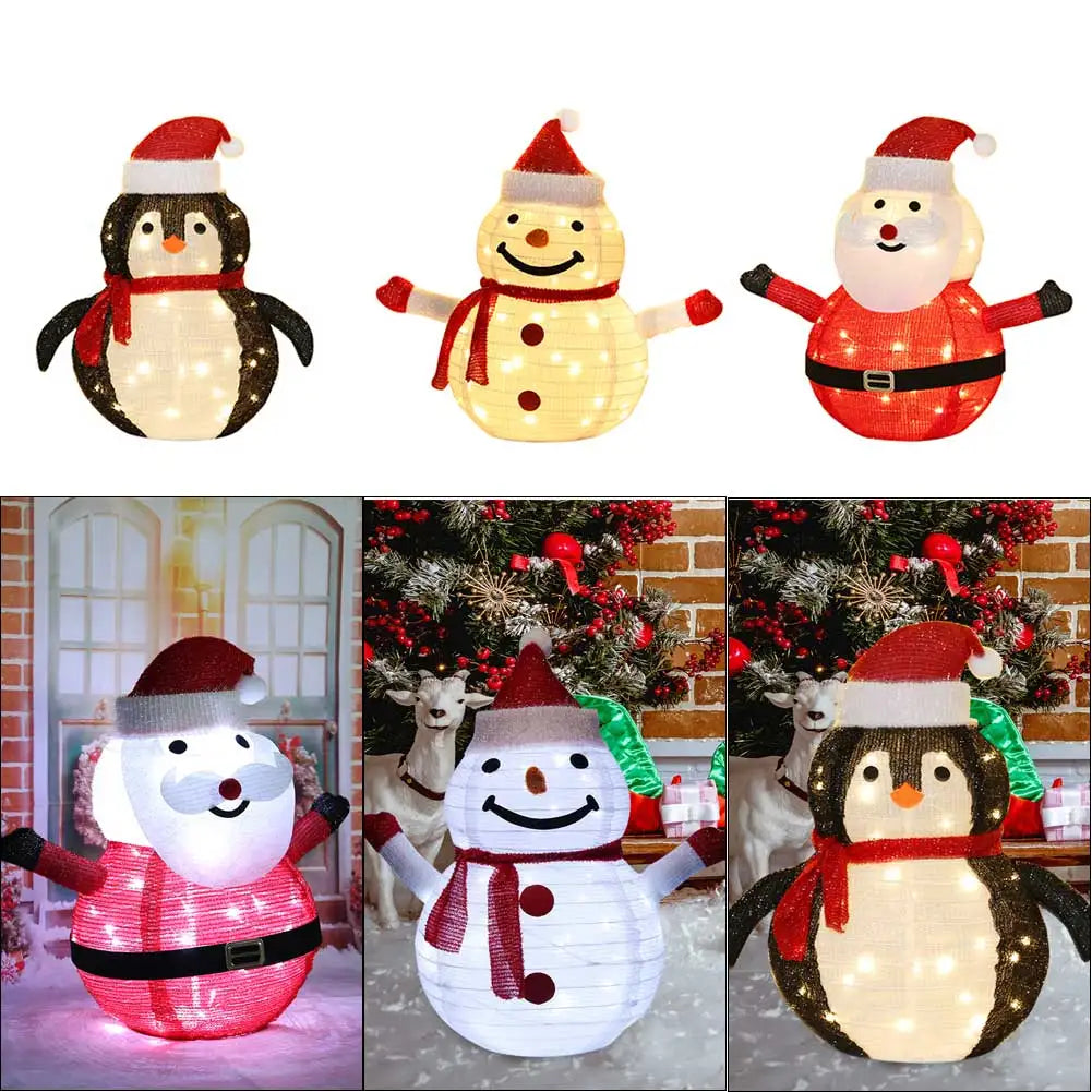 モチーフライト|イベント・クリスマス装飾|LED折りたたみ式デコレーションライト(約60c)