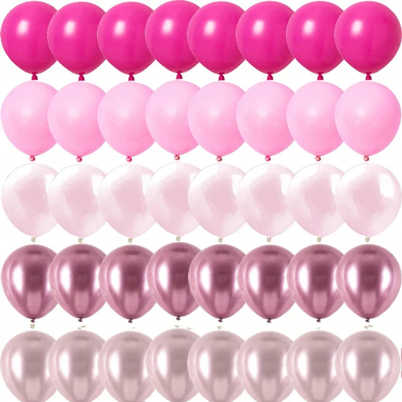 イベント・バルーン装飾|メタリックミックスバルーンセット(50/60個)