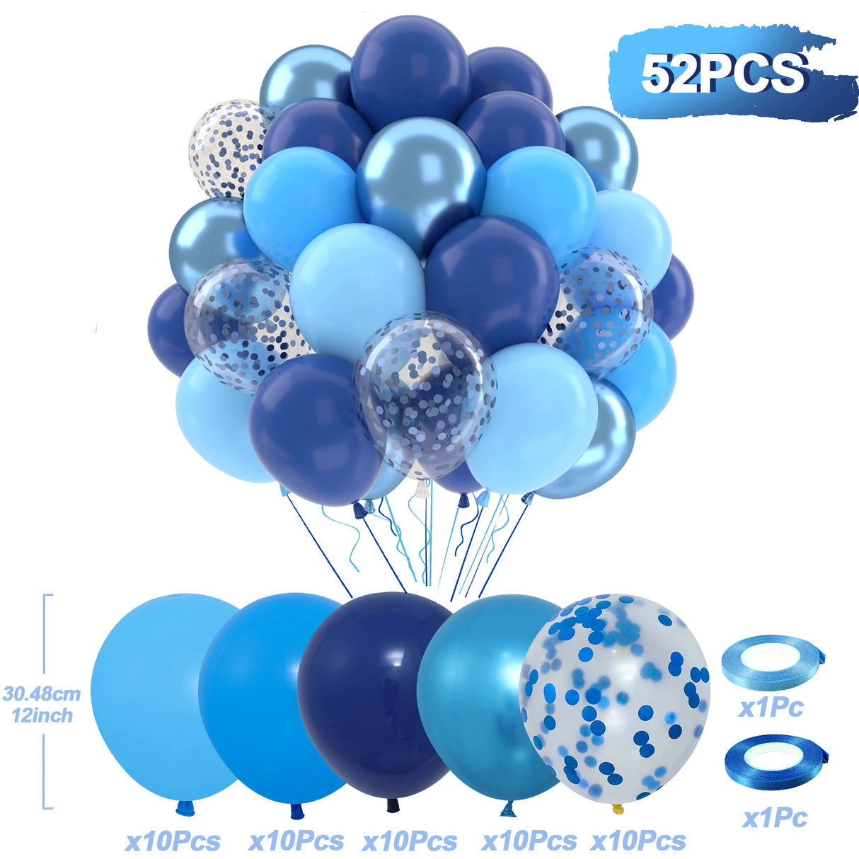 イベント・バルーン装飾 |メタリックカラーミックスバルーンセット