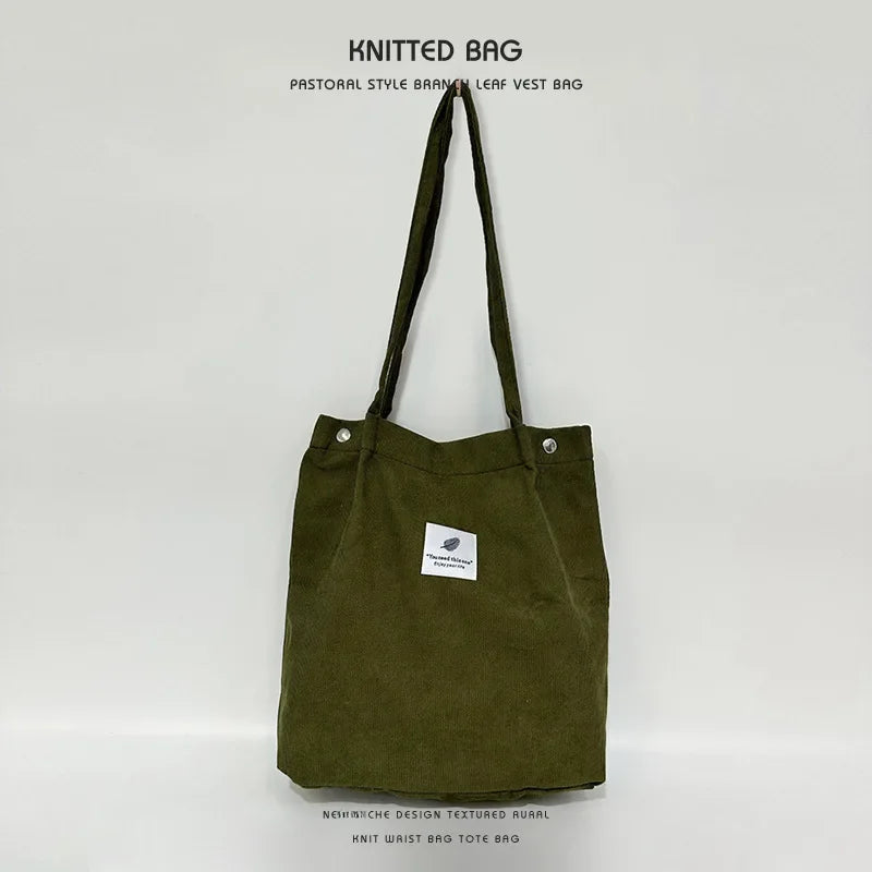 |ノベルティ用品 | コーデュロイショルダーバッグ | 31×34c