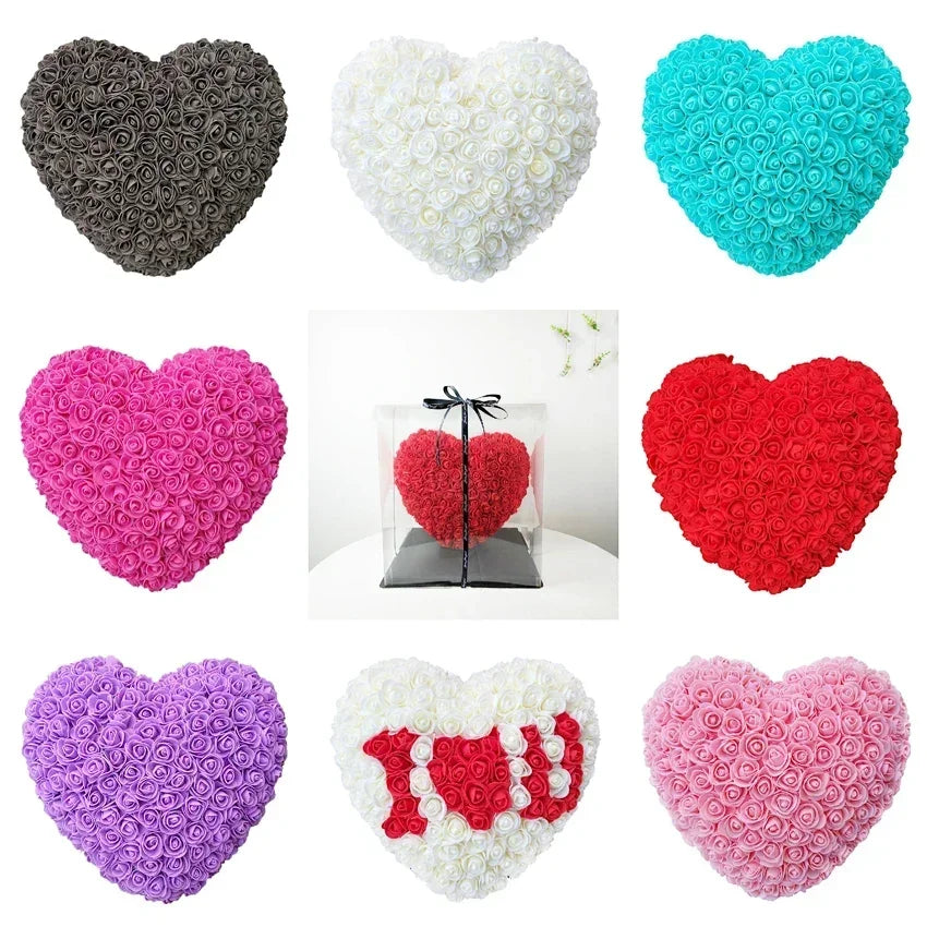 パーティー・インテリア装飾|造花ハート型ローズデコレーション(25c)