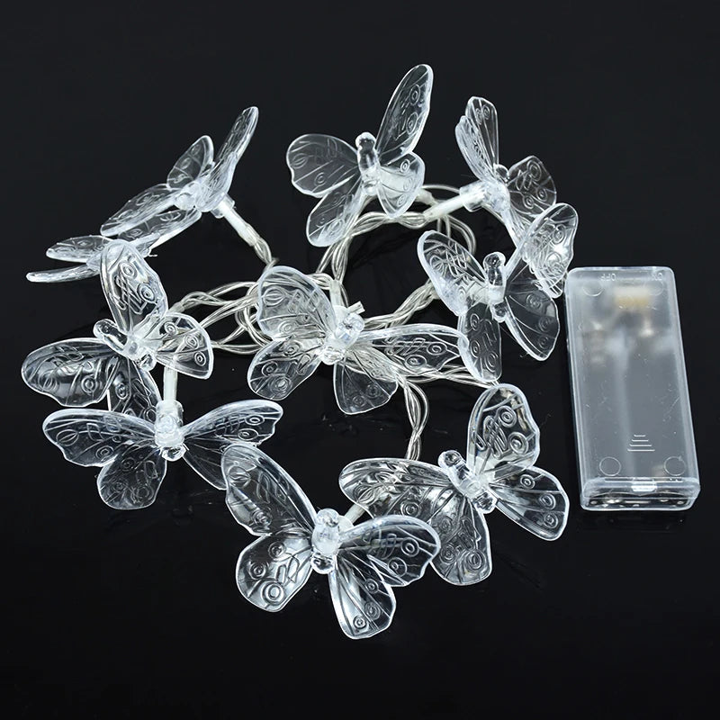 パーティー・インテリア用装飾 バタフライLEDライト 1.5M 蝶モチーフ