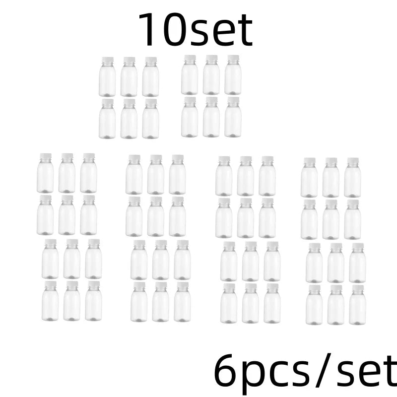 |イベント・ノベルティ用品 | PET素材 透明ボトル6本セット | 100ml